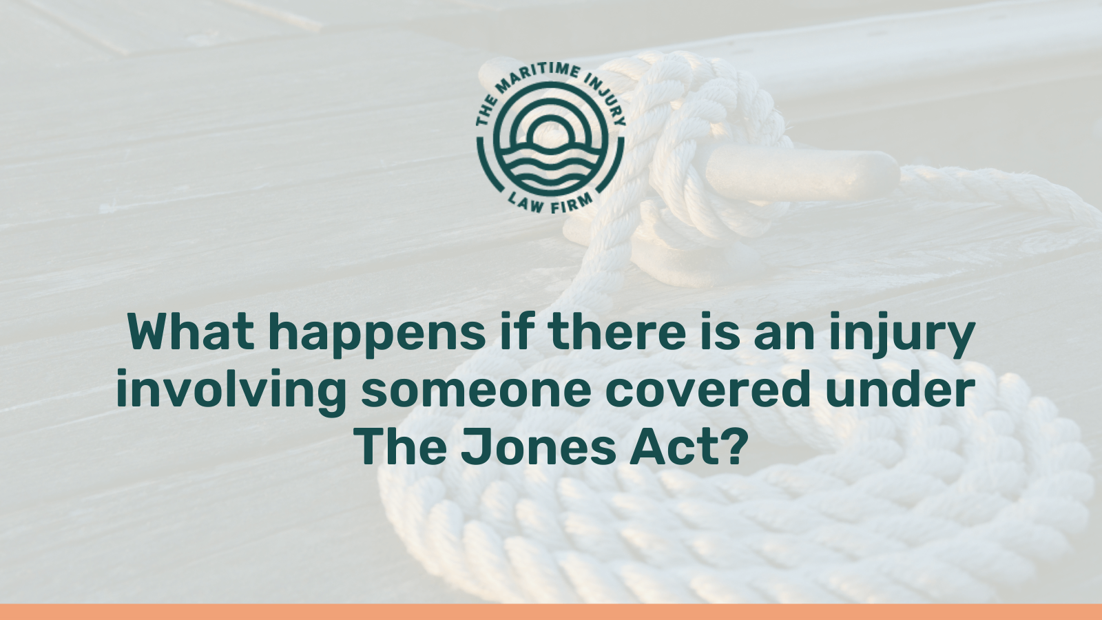 injury involving someone covered under The Jones Act - maritime injury law firm - George Vourvoulias