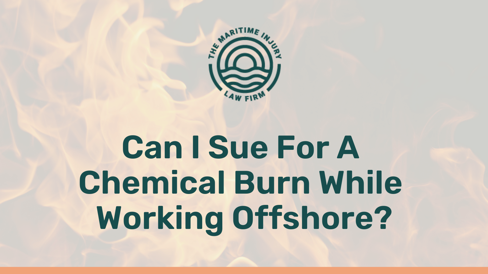 Can I Sue For A Chemical Burn While Working Offshore - maritime injury law firm - George Vourvoulias